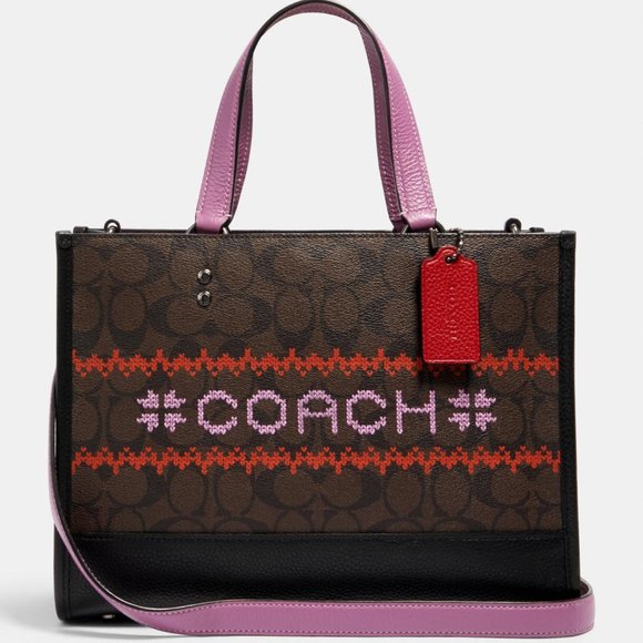 🎁Coach Dempsey Carryall In Signature Canvas - Picture 2 of 4